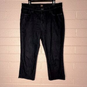 Lee Black Ankle Cropped Jeans with Stretch size 16M